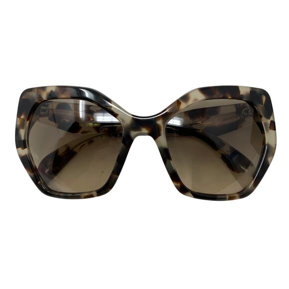 Prada SPR16R Large Womens Sunglasses Gray Tortoise Shell With Case - Picture 2 of 8